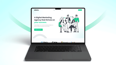 Digital Marketing Agency Landing Page - Ergonomie (UX/UI)