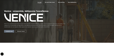 Création de site web sur-mesure pour Venice SAS - Création de site internet