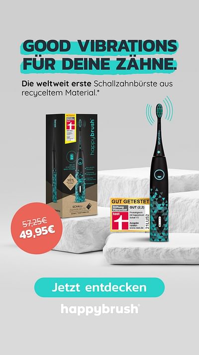 Creatives für Happybrush - Onlinewerbung