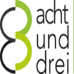 acht und drei logo