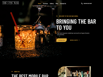 Website for a Bar Services Startup - Stratégie digitale