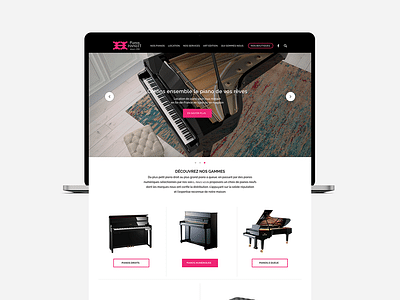 Pianos Hanlet - Création site e-commerce