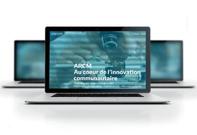 Website & Logo Design for ARCM Neuchâtel - Création de site internet