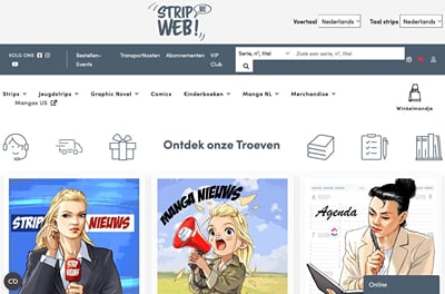 Stripweb: meer dan 10.000 bezoekers per maand uit Google - SEO