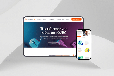 Conception site vitrine d'une agence de com - Création de site internet