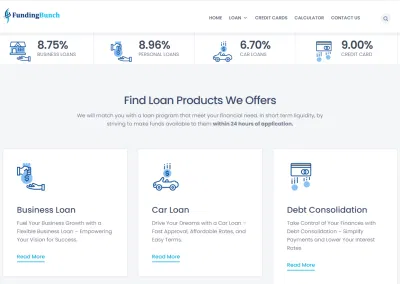FundingBunch's Website Development - Website Creatie
