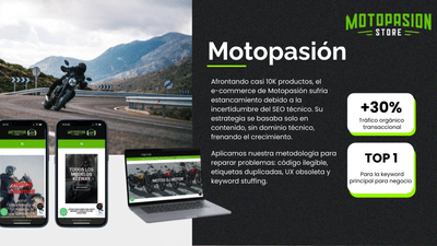 Cas de éxito | Motopasión - SEO