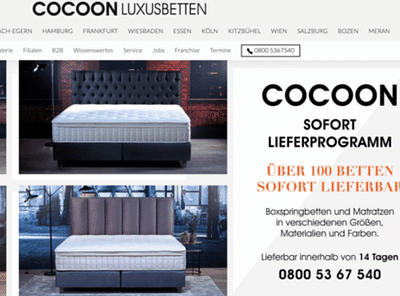 Case Study: Cocoon Luxusbetten - Marketing