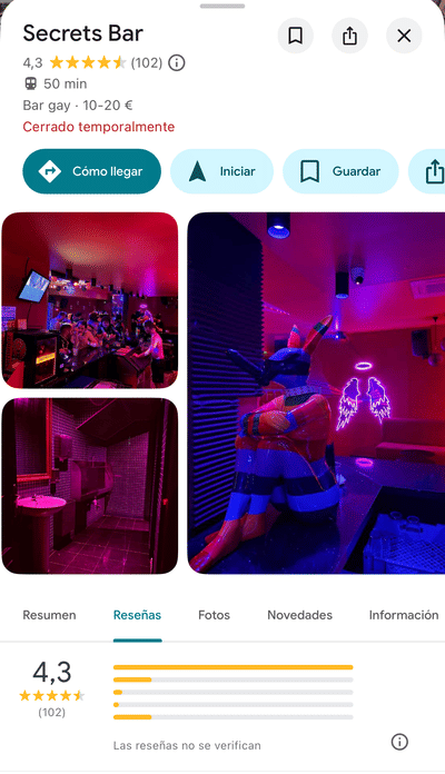 Diseño y Ejecuión de Bar en Chueca - Community management