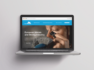 Website design & development for Euromines - Design & graphisme