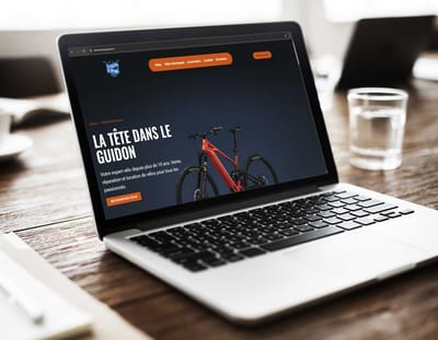Création du site internet pour La tête dans le guidon - Création de site internet