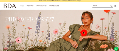 E-commerce Tienda BDA - Création de site internet