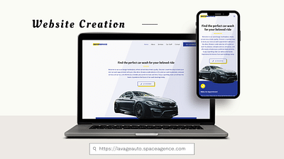 Website for a car wash - Branding & Positionering