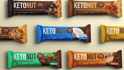 Referenzprojekte: Verpackungsdesign Proteinriegel - Design & graphisme
