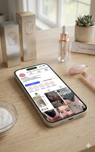 Lluva Beauty: branding, packaging, web y redes para centro de estética - Branding y posicionamiento de marca