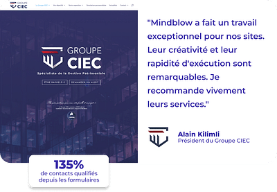 Webdesign & Rebranding for CIEC Group - Stratégie digitale