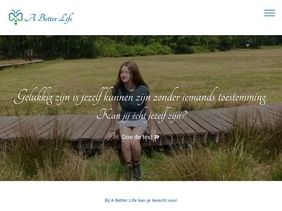 A Better Life website - E-commerce