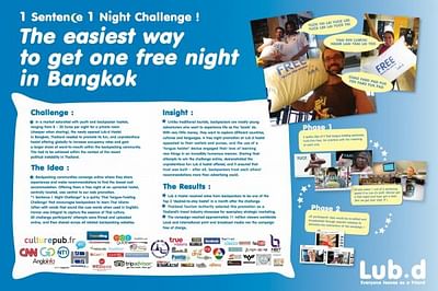 1 SENTENCE 1 NIGHT CHALLENGE - Advertising