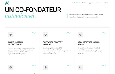 Site holding | AXELION GROUP - Création de site internet