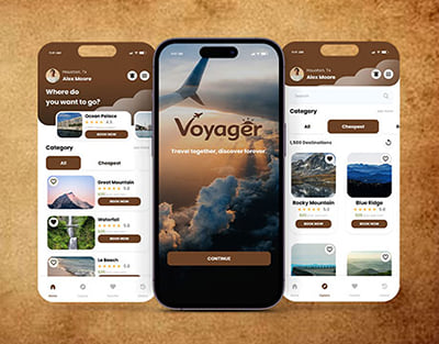 Travel Discovery & Booking Application - Application mobile