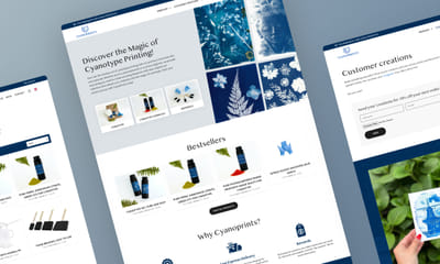 Cyanoprints - Webshop / Branding - Website Creation