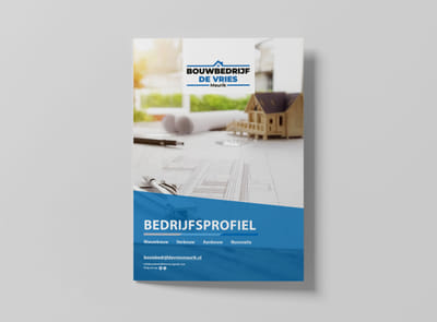 Brochure ontwerp een bouwbedrijf - Grafische Identiteit