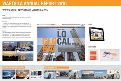 WÄRTSILÄ ANNUAL REPORT 2010 - Publicité