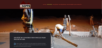 creation de site web SCPPB - Website Creation