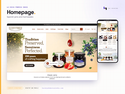 La Vieja Fábrica India: store for a heritage jam brand - Webseitengestaltung