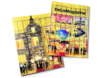 Feestelijk magazine voor DelaMar Theater - Copywriting