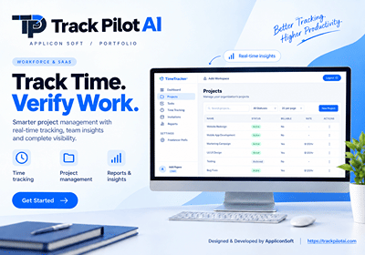 Track Pilot AI | Time Tracking & Monitoring SaaS Platform - Artificial Intelligence
