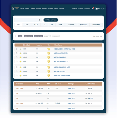 Accounting & Finance CRM – Custom Solution - Aplicación Web
