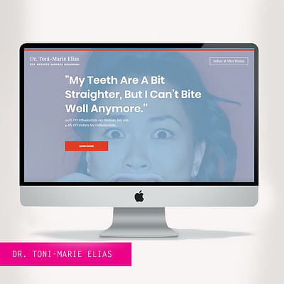 One-Page Website for Dr. Toni Elias - Création de site internet