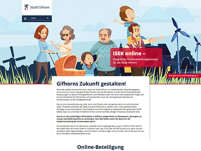 Integriertes Stadtentwicklungskonzept ISEK - Création de site internet