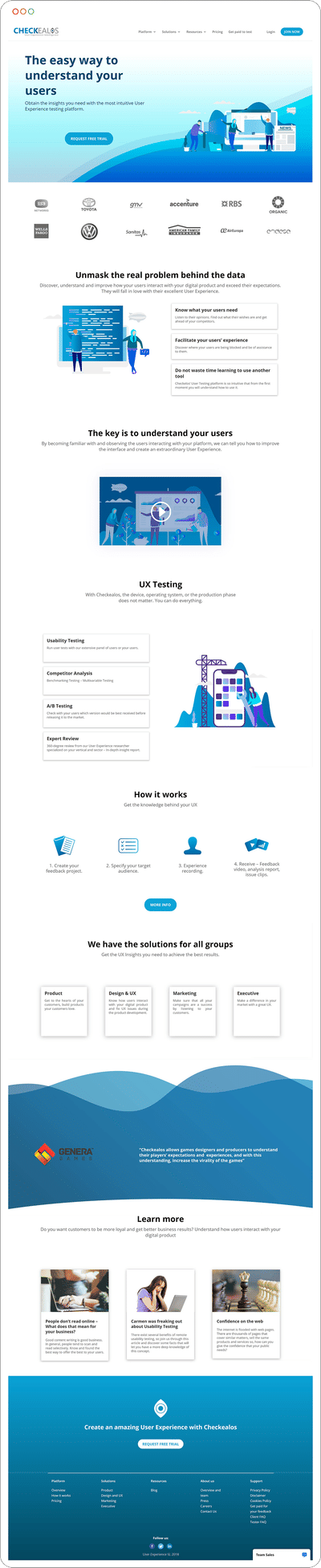 Diseño Web para Checkealos - Creación de Sitios Web