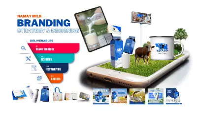 Namat Milk - Complete Branding & marketing - 3D