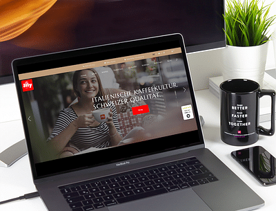 Webseite & e-Commerce für Illy Café - Application web