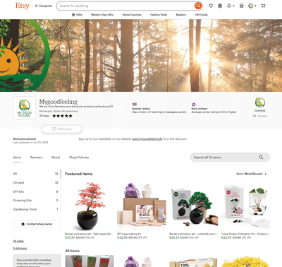 Etsy Shop - Mobile App