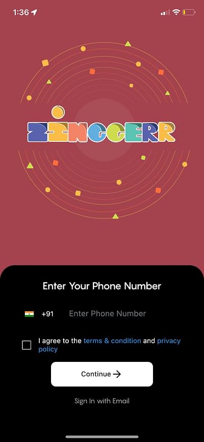 Zinngerr App - Application mobile