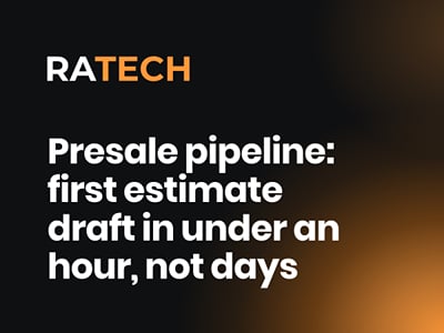 Presale pipeline: first estimate draft in under an hour, not days - Intelligence Artificielle