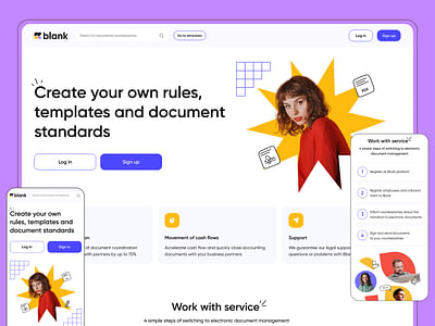 Blank. UI/UX for legal design platform - Web Applicatie