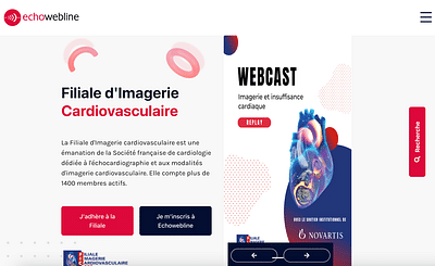 Echowebline : Société française de cardiologue - Web Application