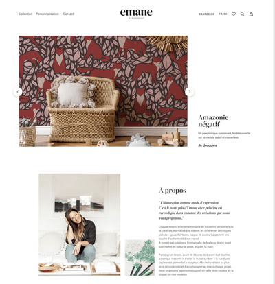 Identité visuelle, Webdesign et dév - Emane - E-commerce
