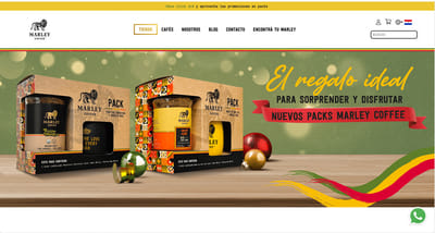 Website para Marley Coffee Paraguay - Website Creatie