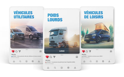Une reprise en main complète des réseaux sociaux de LARAG SA - Werbung