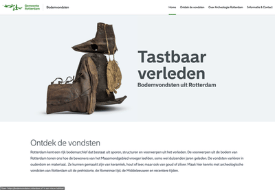 Tastbaar verleden, bodemvondsten uit Rotterdam - Digital Strategy