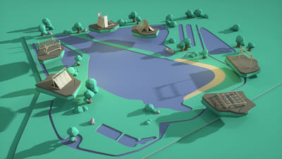 Rode Kruis 3D - 3D