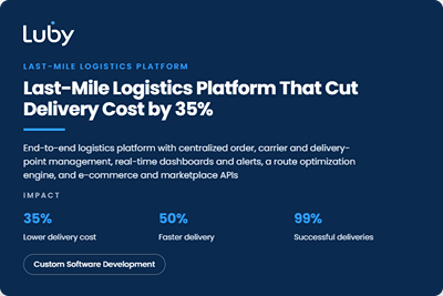 Logistics Platform That Cut Delivery Cost by 35% - Développement de Logiciel