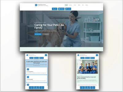 Custom AI-Native Healthcare Web Development for Veterinary Clinic - SEO