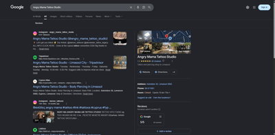 Local Presence for a tattoo studio - SEO